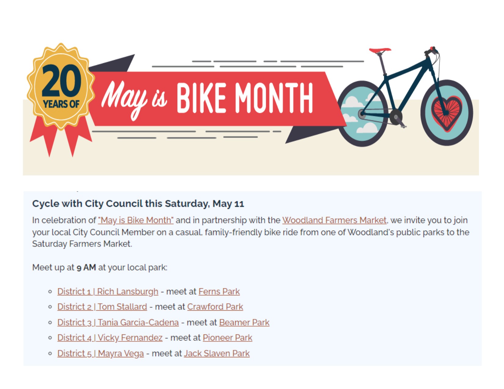 2024 may is bike month cycle with city council 5 11